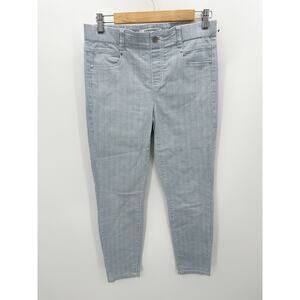 Liverpool Jeans Women 4/27 Blue White Dawn Hounds Printed Cotton Blend Skinny